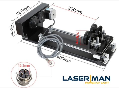Rotary Axis – Trục Xoay Gá Lăn Cho Máy Laser ( clouray model A)