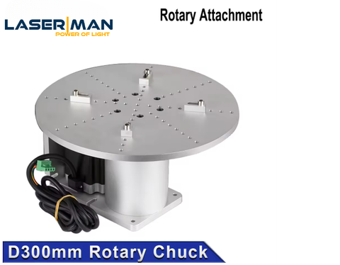 Bàn Xoay Trục Động Cơ Nema34 Cho Máy Khắc Laser | Rotary Attachment 300mm