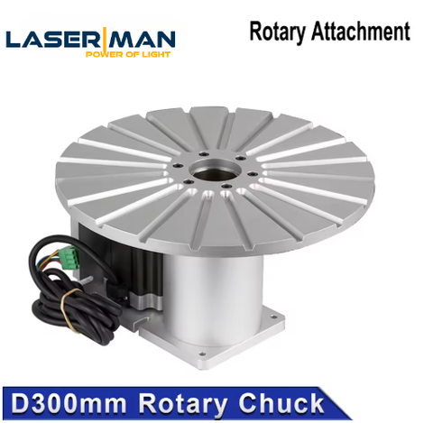 Bàn Xoay Trục Động Cơ Nema34 Cho Máy Khắc Laser | Rotary Attachment 300mm