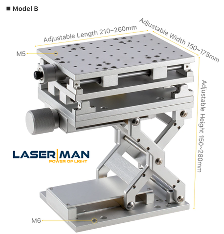 Bàn gá 3D cho máy khắc laser CO₂ / Fiber (3D Marking Workbench)