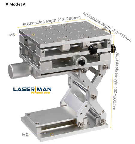 Bàn gá 3D cho máy khắc laser CO₂ / Fiber (3D Marking Workbench)