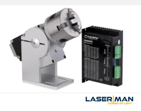 Trục xoay kẹp 3 chấu D Series – Giải pháp khắc laser tròn chính xác