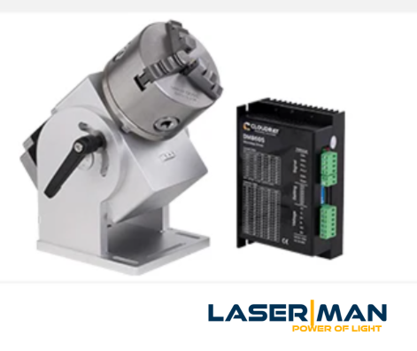 Trục xoay kẹp 3 chấu D Series – Giải pháp khắc laser tròn chính xác