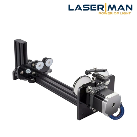Bàn Quay Trục Lăn Khắc Vật Thể Tròn bằng Laser