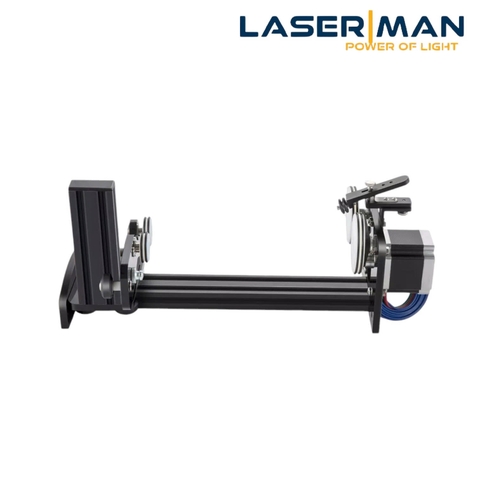 Bàn Quay Trục Lăn Khắc Vật Thể Tròn bằng Laser