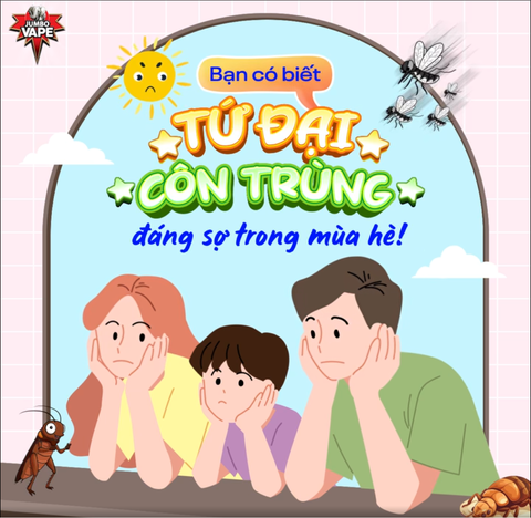 BẠN CÓ BIẾT TOP TỨ ĐẠI CÔN TRÙNG ĐÁNG SỢ TRONG MÙA HÈ?