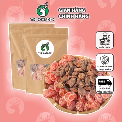 Xí muội, ô mai mix 2 vị đào, thịt không hạt siêu ngon hấp dẫn - 100GR THE GARDEN