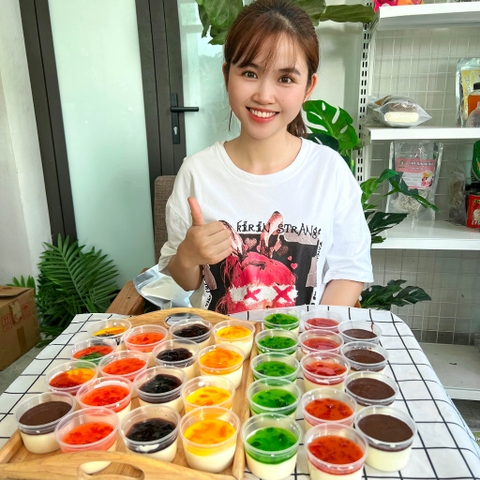 Set nguyên liệu Panna Cotta THE GARDE 10 hũ | Nhiều vị