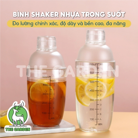 Bình lắc shaker nhựa | Dung tích 530ml