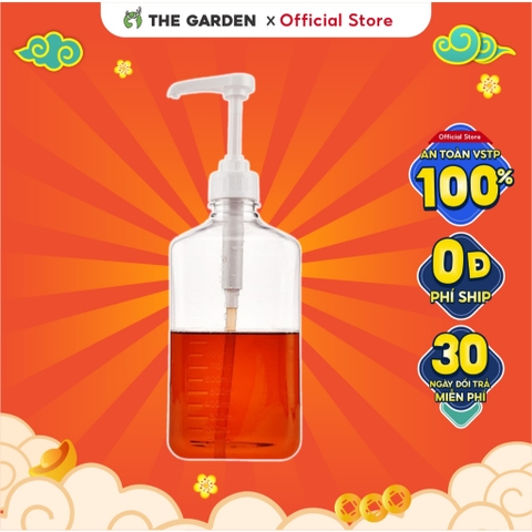 Bình pump đường nhựa 10ml | Dung tích 1,1L