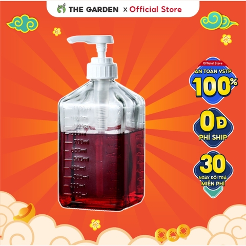 Bình pump đường thủy tinh 10cc  | Dung tích 1,1L