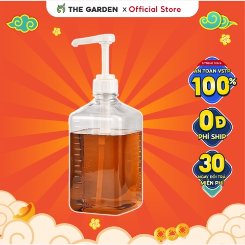 Bình pump đường nhựa 10ml | Dung tích 1,6L