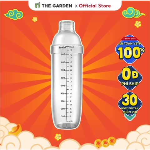 Bình lắc shaker nhựa | Dung tích 1000ml