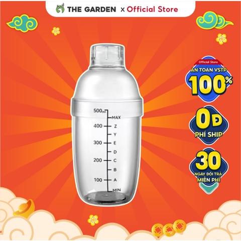 Bình lắc shaker nhựa | Dung tích 530ml