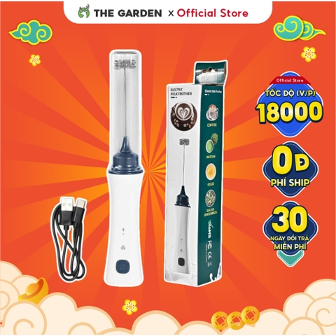 Máy tạo bọt cafe cầm tay SẠC ĐIỆN NÂNG CẤP THE GARDEN TG-2508