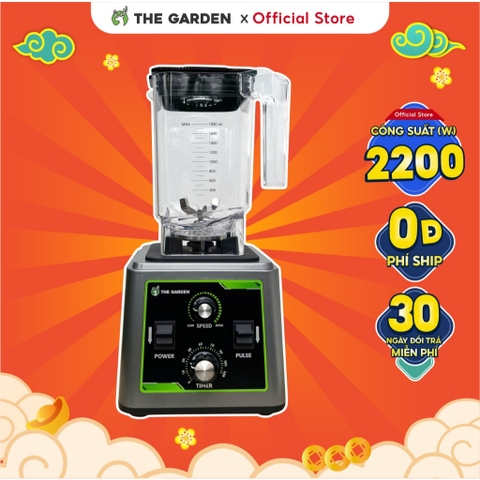 Máy xay sinh tố công nghiệp THE GARDEN TG-68PRO 2200W, hẹn giờ