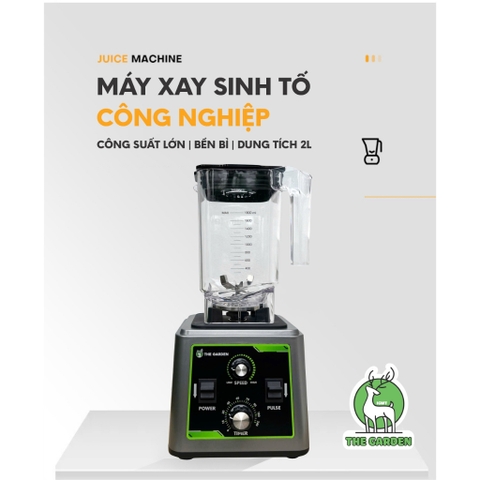 Máy xay sinh tố công nghiệp THE GARDEN TG-68PRO 2200W, hẹn giờ