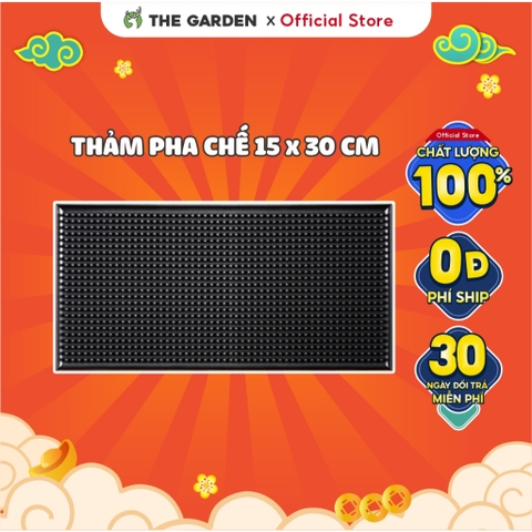 Thảm bar pha chế, thảm lót cao su quầy bar chống trượt, chống rỉ nước | Kích thước 15x30 cm