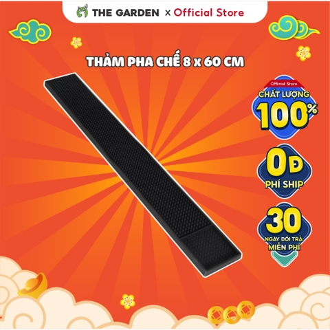 Thảm bar pha chế, thảm lót cao su quầy bar chống trượt, chống rỉ nước | Kích thước 8x60 cm