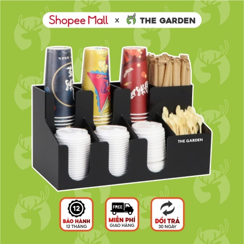 Kệ Úp Để Cốc Trà Sữa THE GARDEN nhựa cao cấp 9 Ngăn 2 Tầng