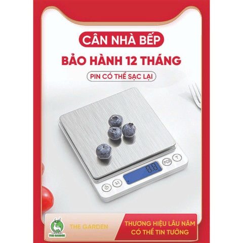 Cân Tiểu Ly Điện Tử | Model i-2000 | Định lượng 3kg - 0.1g | Có đèn LED