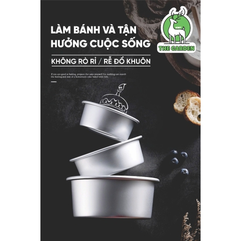 Khuôn nướng bánh tròn đế rời | Nhôm đúc | Nhiều kích thước