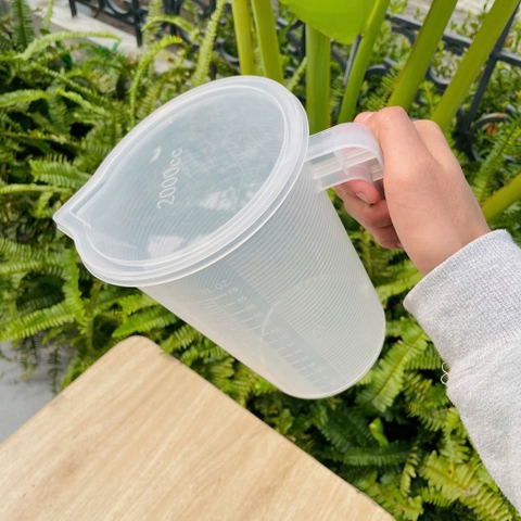 Ca đong nhựa | Dung tích 2000ml | Có nắp