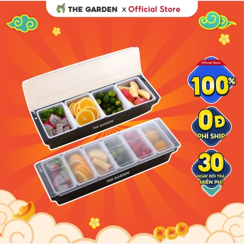 Khay Đựng Thạch, Topping, Trái Cây Trà Sữa 3 - 4 - 5 - 6 ngăn