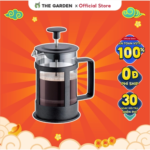 Phin pha cà phê French Press thủy tinh Borosilicate |Dung tích 600 ML và 350ml