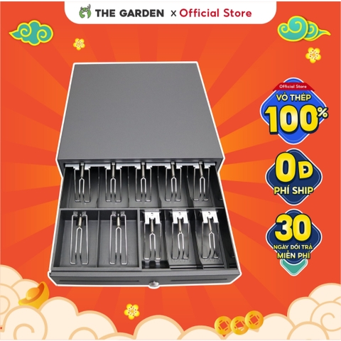 Két Tiền Thu Ngân THE GARDEN | Chất liệu Thép | Tự động bật nắp | 5 ngăn - 8 ngăn - 10 ngăn
