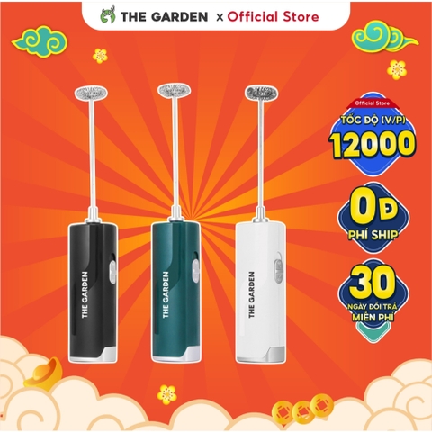Máy tạo bọt cafe, máy đánh trứng mini cầm tay THE GARDEN nhỏ gọn