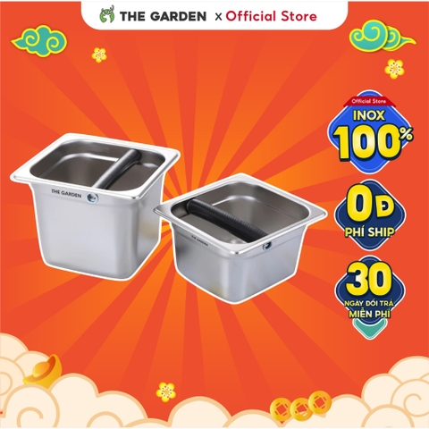 Hộp đạp bã cà phê Espresso | Inox | Dung tích 2.2L và 1.4L