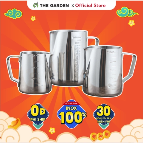 Ca đánh sữa | Chất liệu inox | Dung tích 350ML - 550ml - 900ml