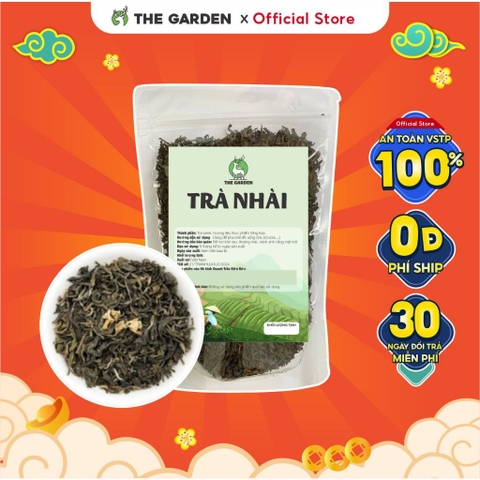 Trà xanh nhài cao cấp THE GARDEN pha trà sữa, trà trái cây gói 500g