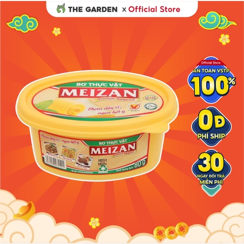 Bơ thực vật Meizan THE GARDEN hộp 80g làm kẹo
