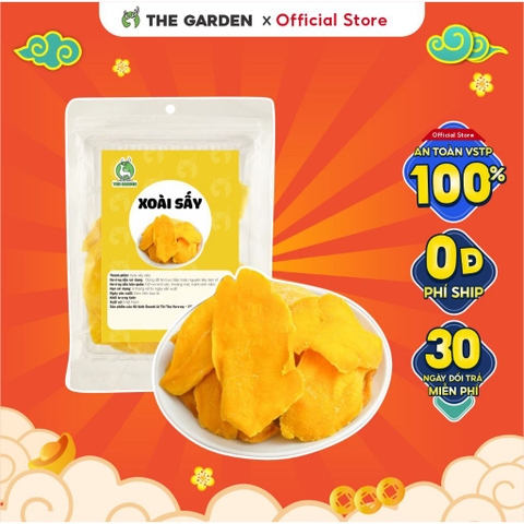 Xoài sấy dẻo nguyên miếng 500GR - THE GARDEN