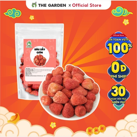 Dâu tây sấy giòn THE GARDEN | Túi 500GR