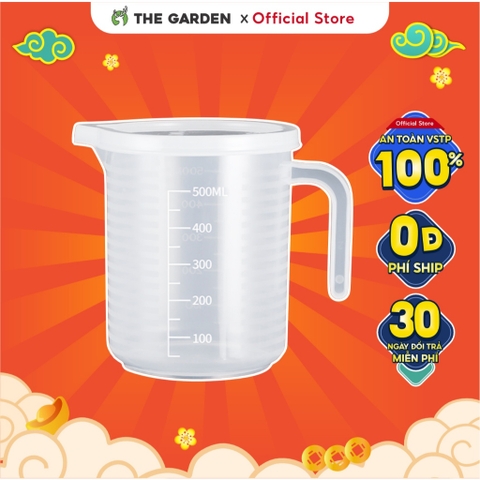 Ca đong nhựa | Dung tích 500ml | Có nắp