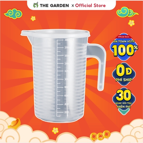 Ca đong nhựa | Dung tích 2000ml | Có nắp