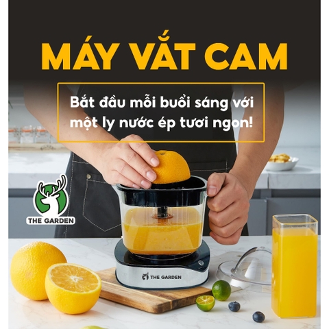 Máy Vắt Cam THE GARDEN TG-40 – Dung tích lớn 1.2L, Có Hai Đầu Vắt Lớn – Nhỏ, Công Suất 40W, Vắt Kiệt Nước