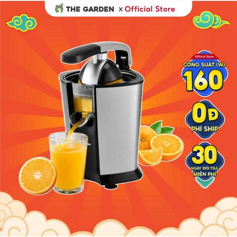 Máy Ép Cam, Máy Vắt Cam Chuyên Dụng THE GARDEN TG-160 công suất 160W, vắt kiệt bã