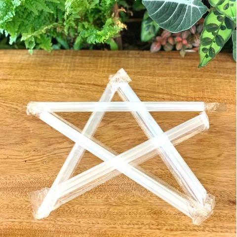 Bịch ống hút trân châu có màng bọc gói 400gram (160 cái)