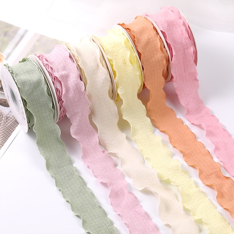 Ruy băng vải bèo 2.5cm (bán mét) | Tada Craft