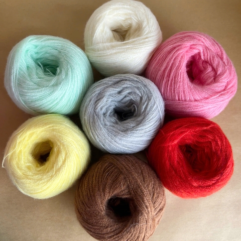 Len Hazy trơn 50g Craft Yarn | Tada Craft