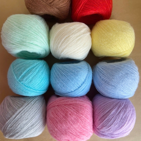 Len Hazy trơn 50g Craft Yarn | Tada Craft