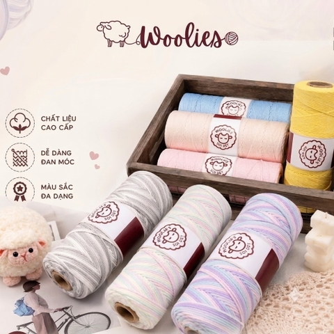 Sợi dệt loang Woolies 2mm | Tada Craft