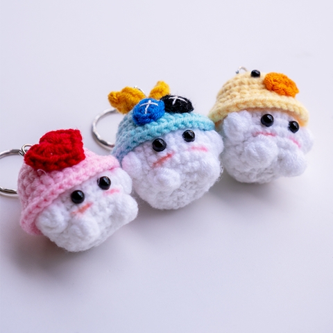 Móc khóa bé nấm handmade