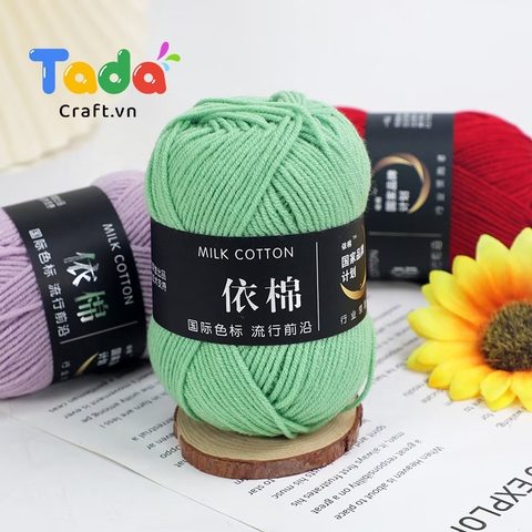 Len Milk Cotton Mác Đen 50g