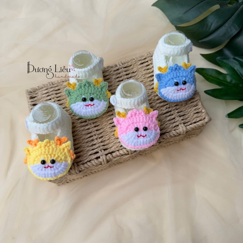 Giày len mẫu con rồng cho bé yêu | Tada Craft