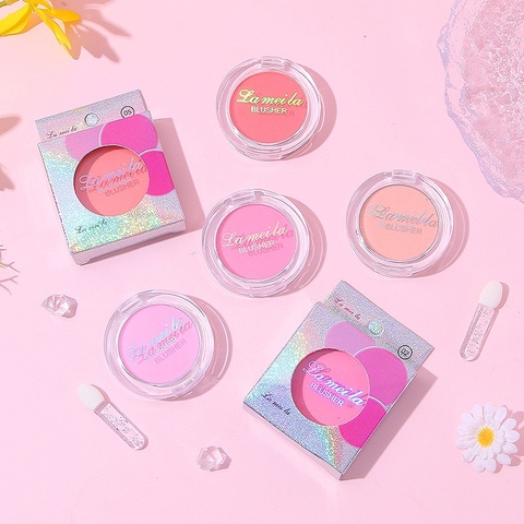 Phấn má hồng đánh màu hoa len, thú bông